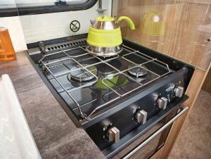 Bailey Pursuit Thetford Triplex Combination Oven and Grill with 3 Burner Hob