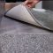 Bailey Adamo Dove Grey; split section loose fit drop in carpets above textured finished durable floor vinyl